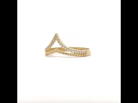 14K Gold Cubic Zirconia Ring