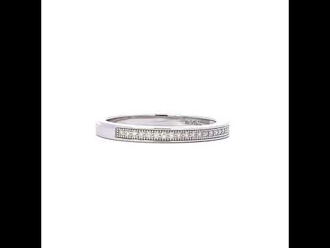 925 Sterling Silver Womens 0.13ct Moissanite Fashion Wedding Band Ring Size 6