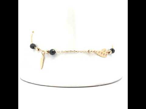 14K Gold Anklet 10" (9"+1")