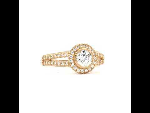 14K Gold Cubic Zirconia Ring