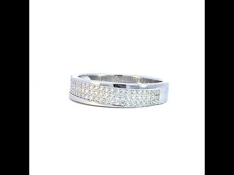 925 Sterling Silver Mens Cubic-Zirconia Fashion Wedding Band Ring Size 12