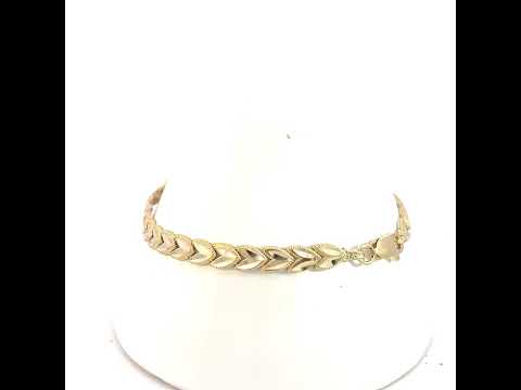 10K Yellow Gold Womens Mis 15 Anos Quinceanera Charm Bracelet