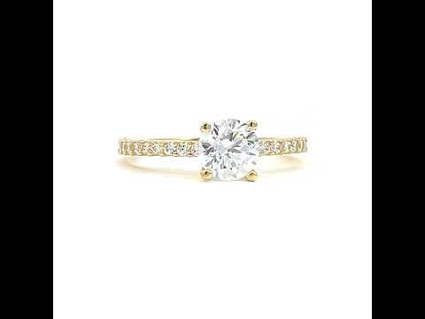 14K Gold Cubic Zirconia Ring