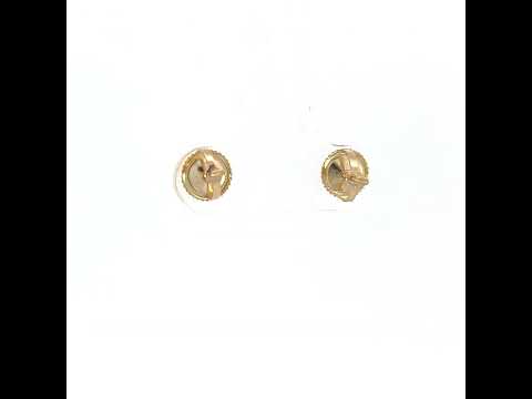 10K Yellow Gold Unisex Moissanite 0.20ct Solitaire Stud Earrings