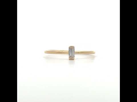14K Gold Cubic Zirconia Ring S7