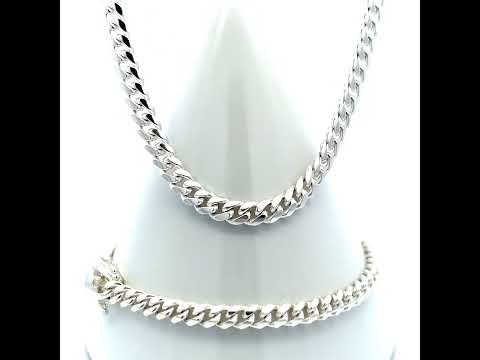 925 Silver Solid Miami Cuban Chain 5mm-26"