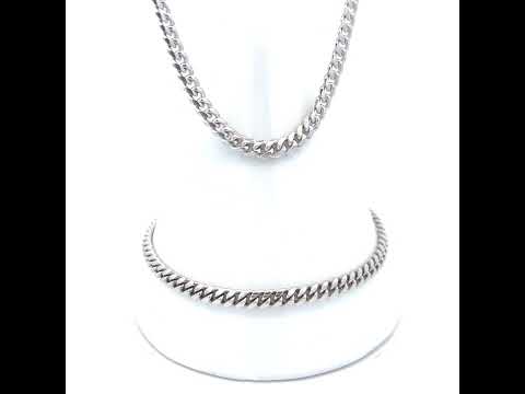 925 Silver Solid Miami Cuban Chain 4.1mm-9"