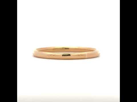 14K Gold Wedding Band Comfort-Fit 2mm-9