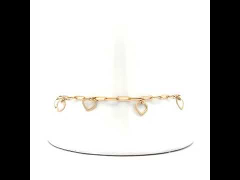 14K Gold Bracelet 8" (7"+1")