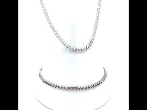 925 Silver Solid Miami Cuban Chain 3.5mm-20"