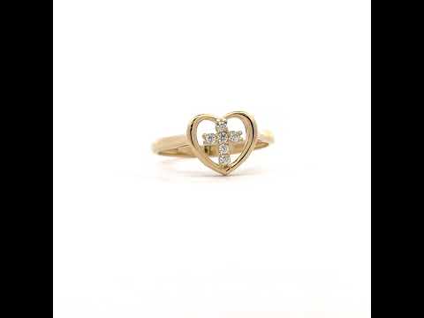 14K Gold Cubic Zirconia Ring