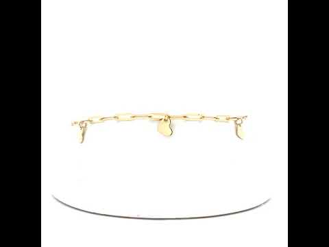 14K Gold Bracelet 8" (7"+1")