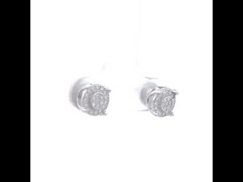 925 Sterling Silver Unisex Round 0.23ct Moissanite Round Fashion Stud Earrings