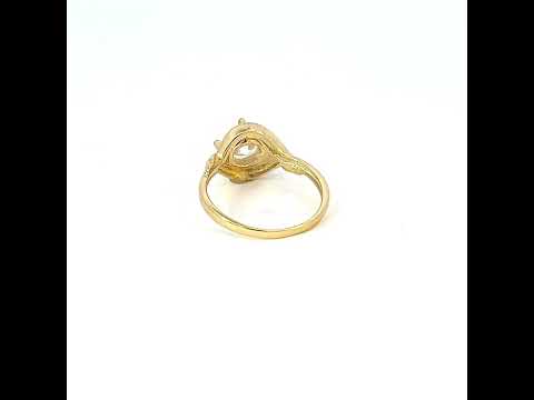 10K Yellow Gold Baby Cubic-Zirconia Fashion Ring