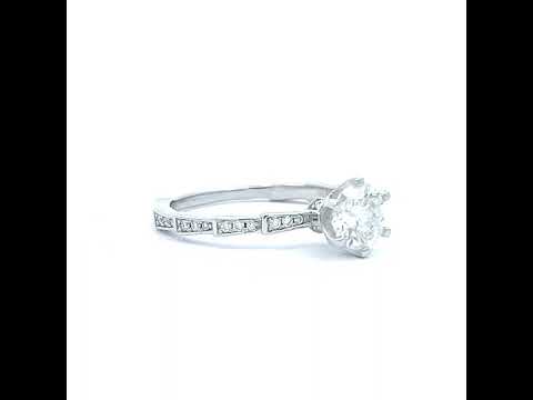 925 Sterling Silver Womens 1.27ct Moissanite Fashion Engagement Ring Size 8