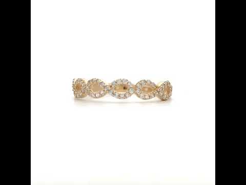 14K Gold Cubic Zirconia Ring S7
