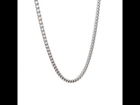 Stainless Steel Unisex 3mm 20 Inches Franco Fashion Chain Necklace