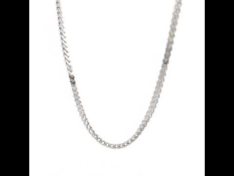 925 Silver Hollow Franco Chain 2.7mm-18