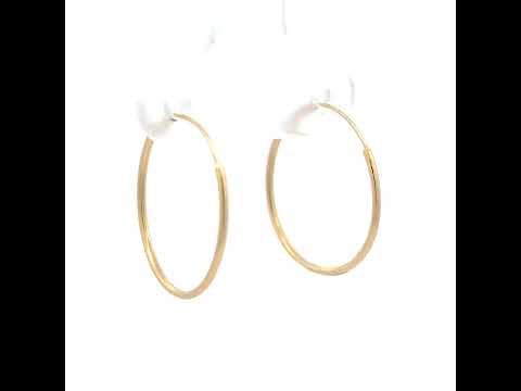 14K Gold Hoop Earring
