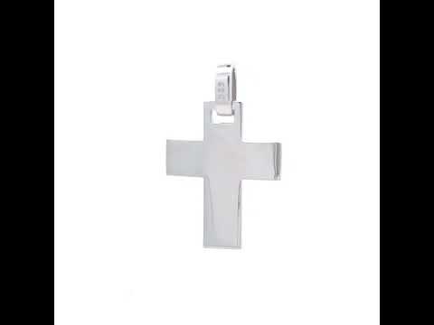 925 Sterling Silver Unisex Without CZ Cross Religious Charm Pendant