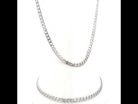 925 Silver Solid Super Flat Cuban Chain 3mm-18