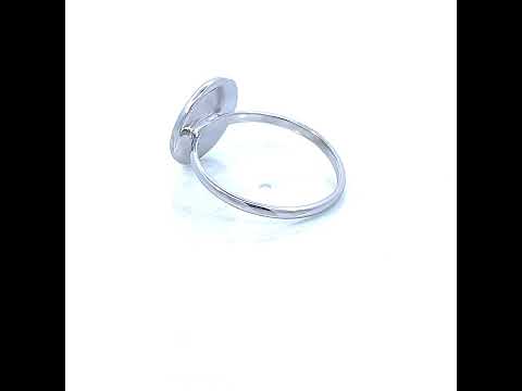 925 Sterling Silver Unisex St Rita Da Cascia Religious Ring Size 6