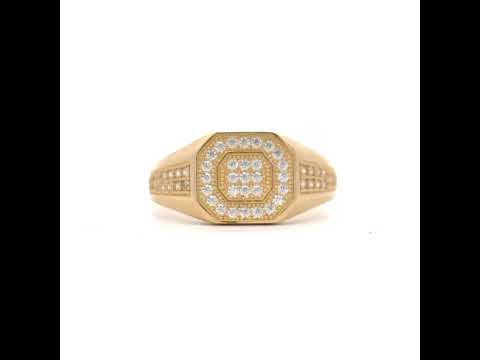 14K Gold Cubic Zirconia Ring