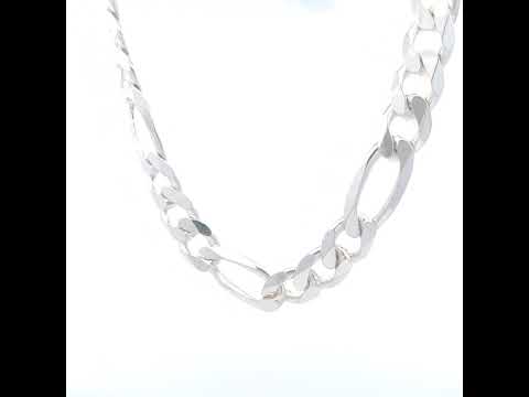 925 Silver Solid Classic Figaro 11.0mm-20"