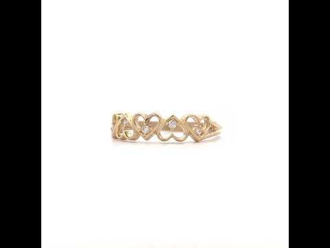 14K Gold Cubic Zirconia Ring