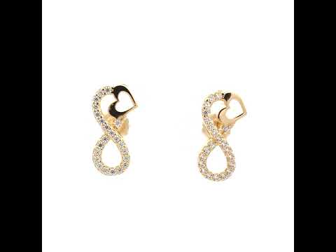 14K Gold Cubic Zirconia Earrings