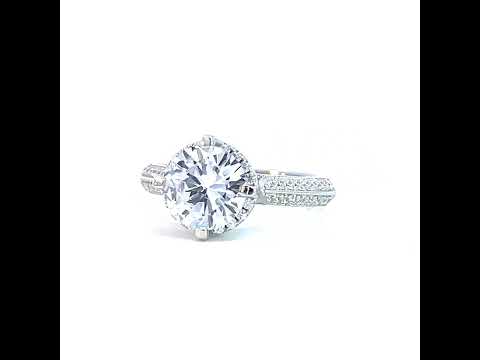 925 Sterling Silver Mens Cubic-Zirconia Engagement Ring Size 6