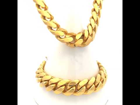 925 Silver Solid Miami Cuban Chain 12.8mm