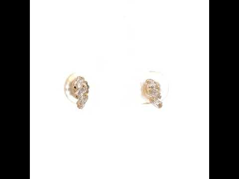 14K Gold Cubic Zirconia Earring