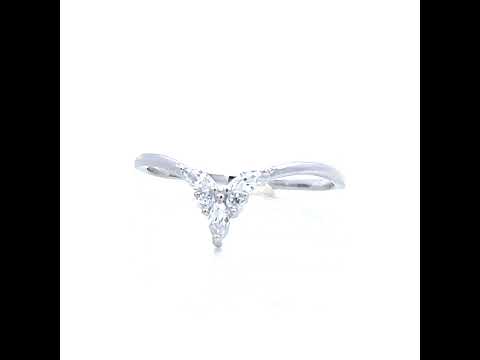 925 Sterling Silver Womens Marquise Round Cubic-Zirconia Engagement Ring Size 5