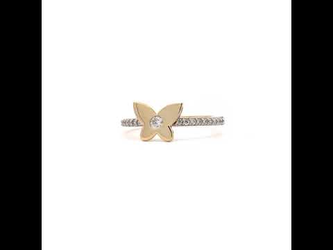 14K Gold Cubic Zirconia Ring