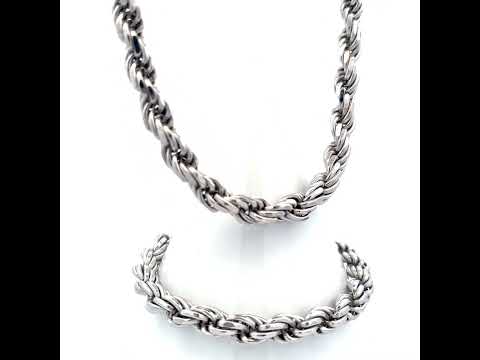 925 Silver Solid Rope Chain 7mm-18"