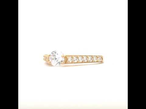 14K Gold Cubic Zirconia Ring