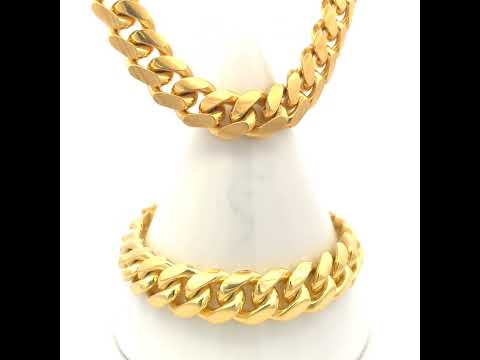 925 Silver Solid Miami Cuban Chain 11.8mm-24"