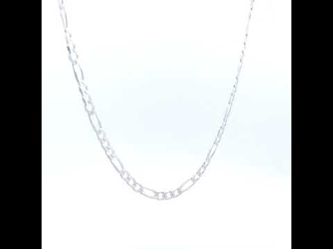 925 Silver Solid Classic Figaro 3.0mm
