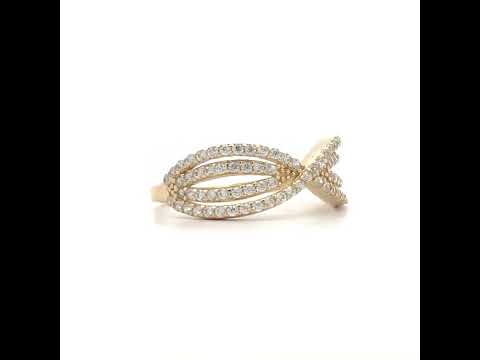 14K Gold Cubic Zirconia Ring S7