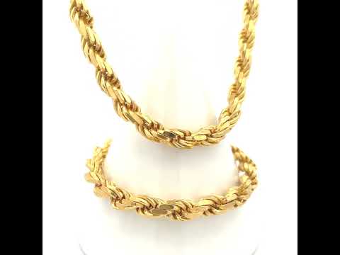 925 Silver Solid Rope Chain 7mm