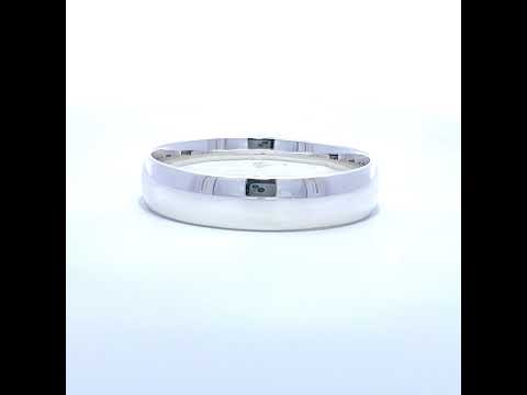 925 Sterling Silver Mens Comfort Fit Wedding Band 6mm Ring Size 8