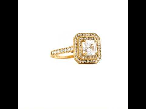 14K Gold Cubic Zirconia Ring
