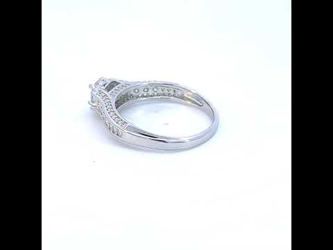 925 Sterling Silver Womens 1.39ct Moissanite Engagement Ring