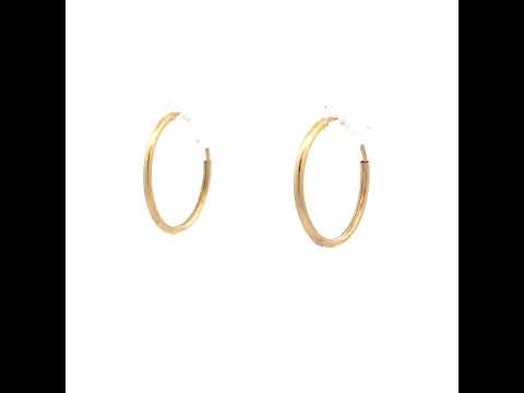 14K Gold Hoop Earring