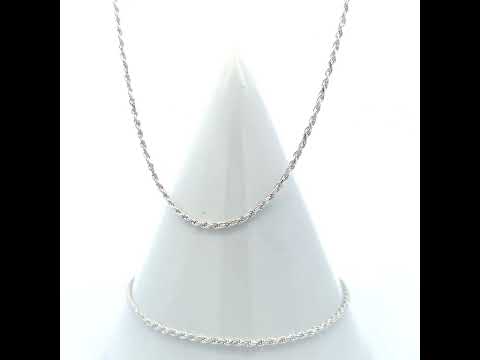 925 Silver Solid Rope Chain 1.5mm
