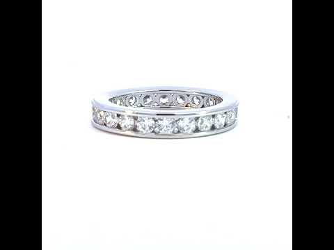 925 Sterling Silver Womens Cubic Zirconia Sizes 6 To 9 Single Row Bridal Wedding Engagement Anniversary Band Ring