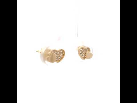 14K Gold Cubic Zirconia Earring