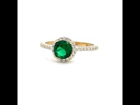 14K Gold Cubic Zirconia Ring