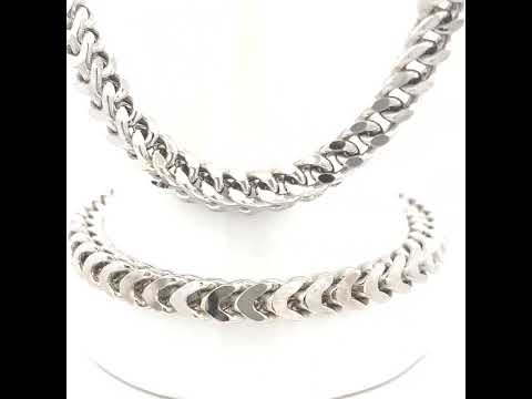925 Silver Hollow Franco Chain 6.4mm-26